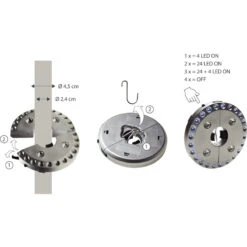 CAO Lampe Tente / Parasol -Camping Boutique cao lampe tente parasol 3