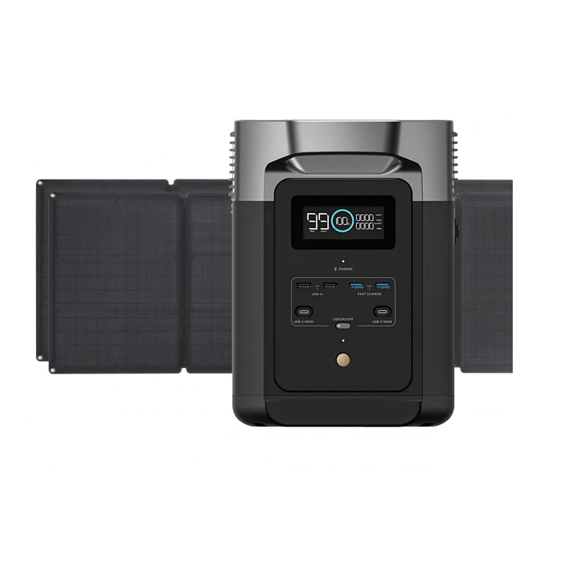 ECOFLOW Delta 2 1024 Wh + Panneaux Solaires 2 X 110 W 3 ECOFLOW Delta 2 1024 Wh + Panneaux Solaires 2 X 110 W