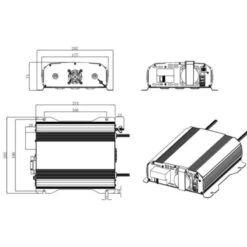 EM Convertisseur PSW24-DIF 700 W -Camping Boutique em convertisseur 24220v psw 600 w 3