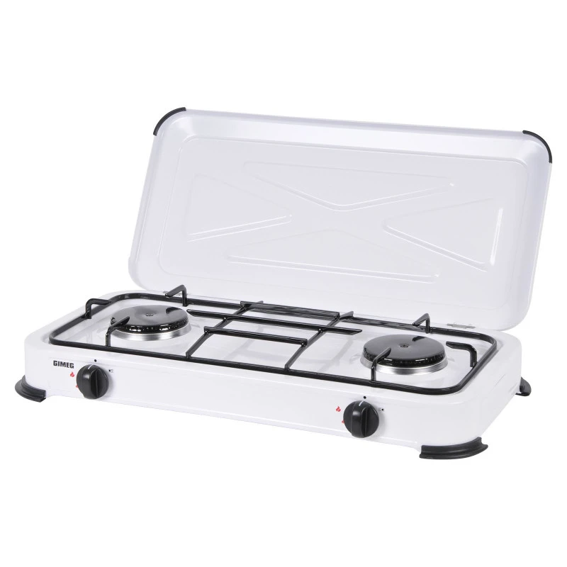 GIMEG Réchaud 2 Feux Avec Couvercle 3 GIMEG Réchaud 2 Feux Avec Couvercle