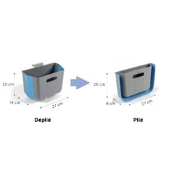 KAMPA Hanging Bin - Corbeille Compressible Suspendue -Camping Boutique kampa hanging bin corbeille compressible suspendue 2