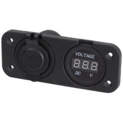 OSCULATI Prise USB Double + Voltmètre