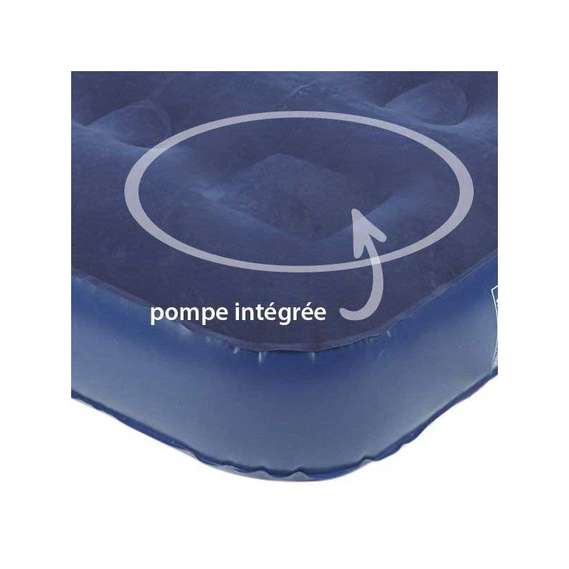 TRIGANO Matelas Gonflable 2 Personnes Pompe Intégrée 4 TRIGANO Matelas Gonflable 2 Personnes Pompe Intégrée – Image 2